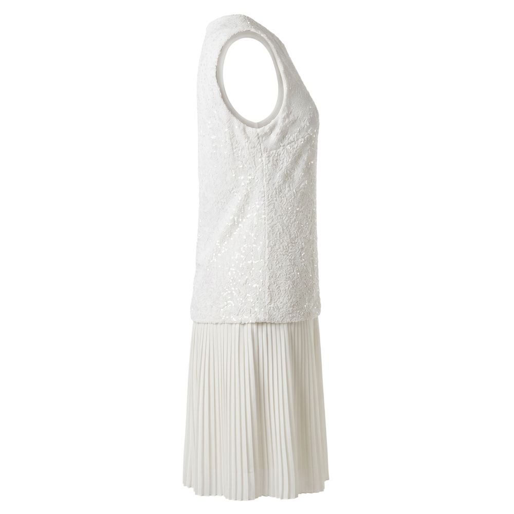 Trussardi Jeans White Polyester Women Dress