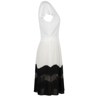 Trussardi Jeans White Polyester Women Dress