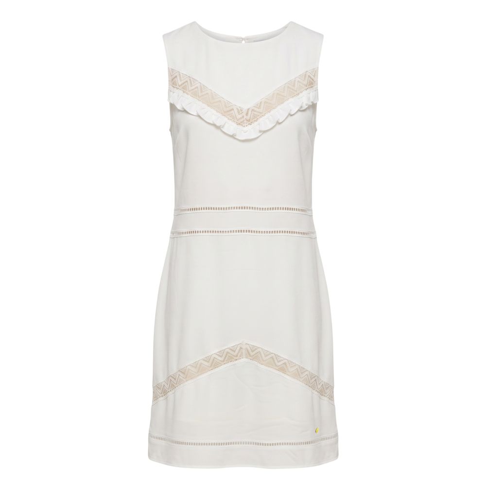 Trussardi Jeans White Polyester Women Dress