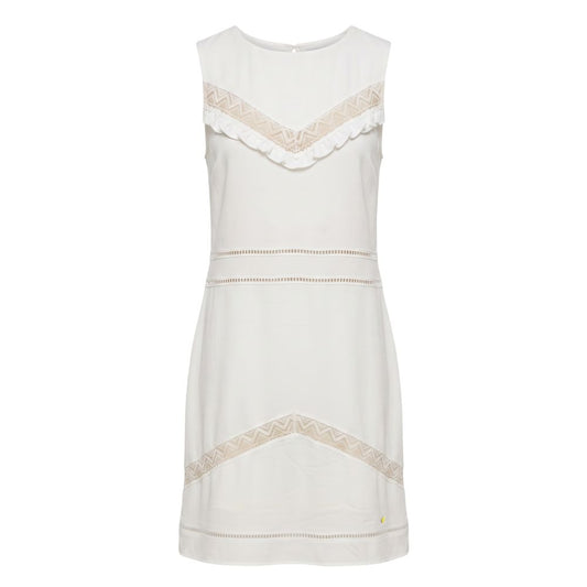 Trussardi Jeans White Polyester Women Dress