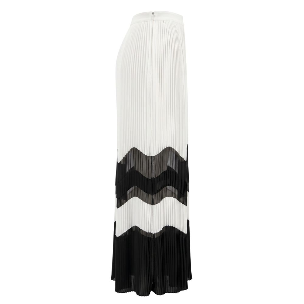 Trussardi Jeans White Polyester Women Skirt