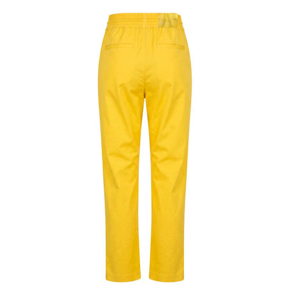 Trussardi Jeans Yellow Cotton Women Pant