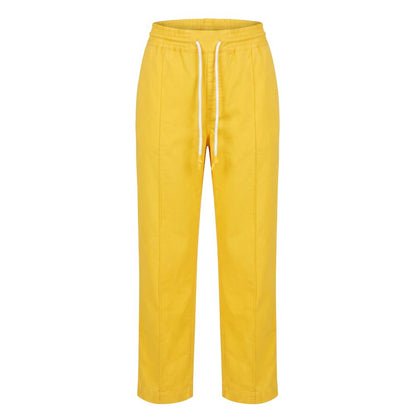 Trussardi Jeans Yellow Cotton Women Pant