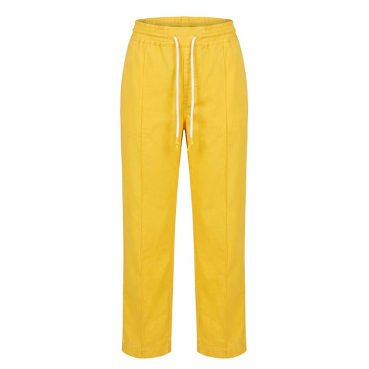 Trussardi Jeans Yellow Cotton Women Pant