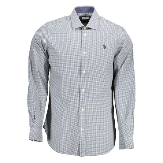 U.S. POLO ASSN. Azzurro Cotton Men's Shirt