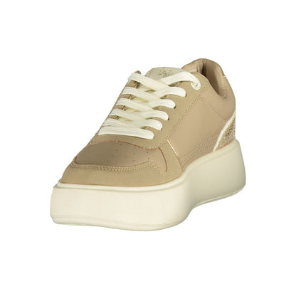 U.S. POLO ASSN. Beige Polyurethane Women's Sneaker