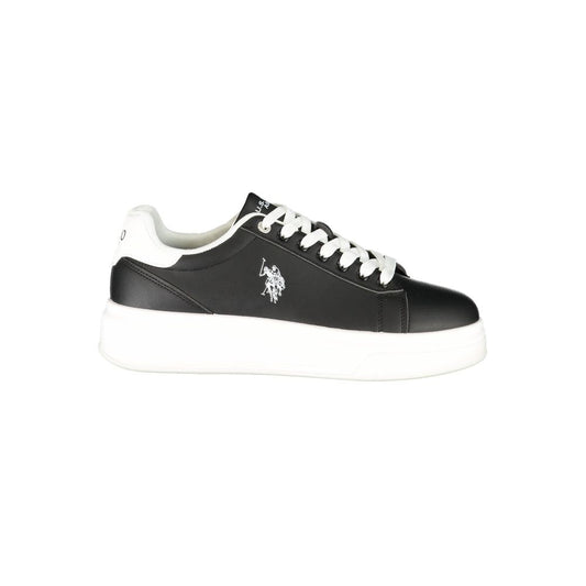 U.S. POLO ASSN. Black Polyurethane Men's Sneaker