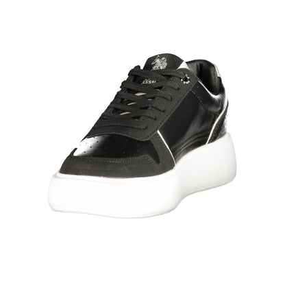 U.S. POLO ASSN. Black Polyurethane Women's Sneaker