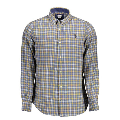 U.S. POLO ASSN. Blue Cotton Men's Shirt