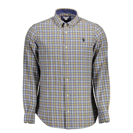 U.S. POLO ASSN. Blue Cotton Men's Shirt