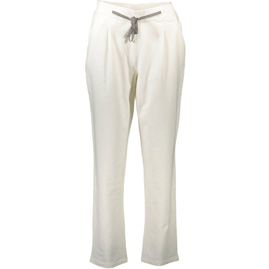 U.S. POLO ASSN. White Cotton Women's Trousers