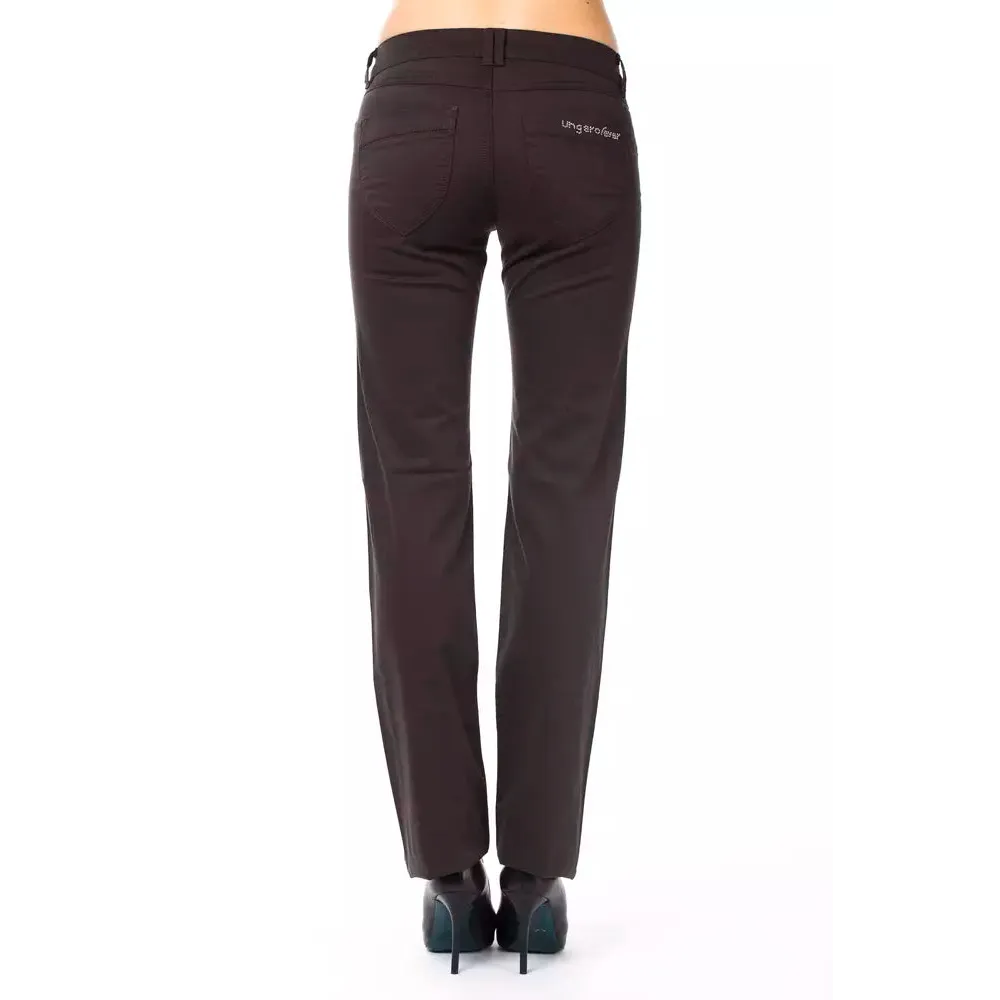 Ungaro Fever Brown Cotton Women's Pants