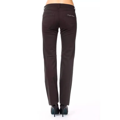 Ungaro Fever Brown Cotton Women's Pants