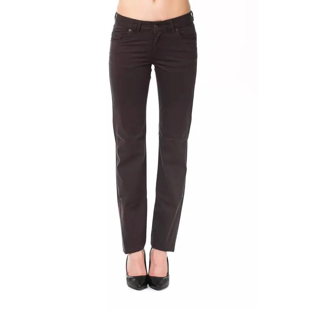 Ungaro Fever Brown Cotton Women's Pants