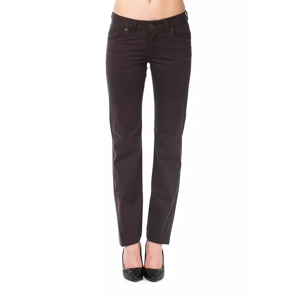Ungaro Fever Brown Cotton Women's Pants