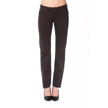 Ungaro Fever Brown Cotton Women's Pants