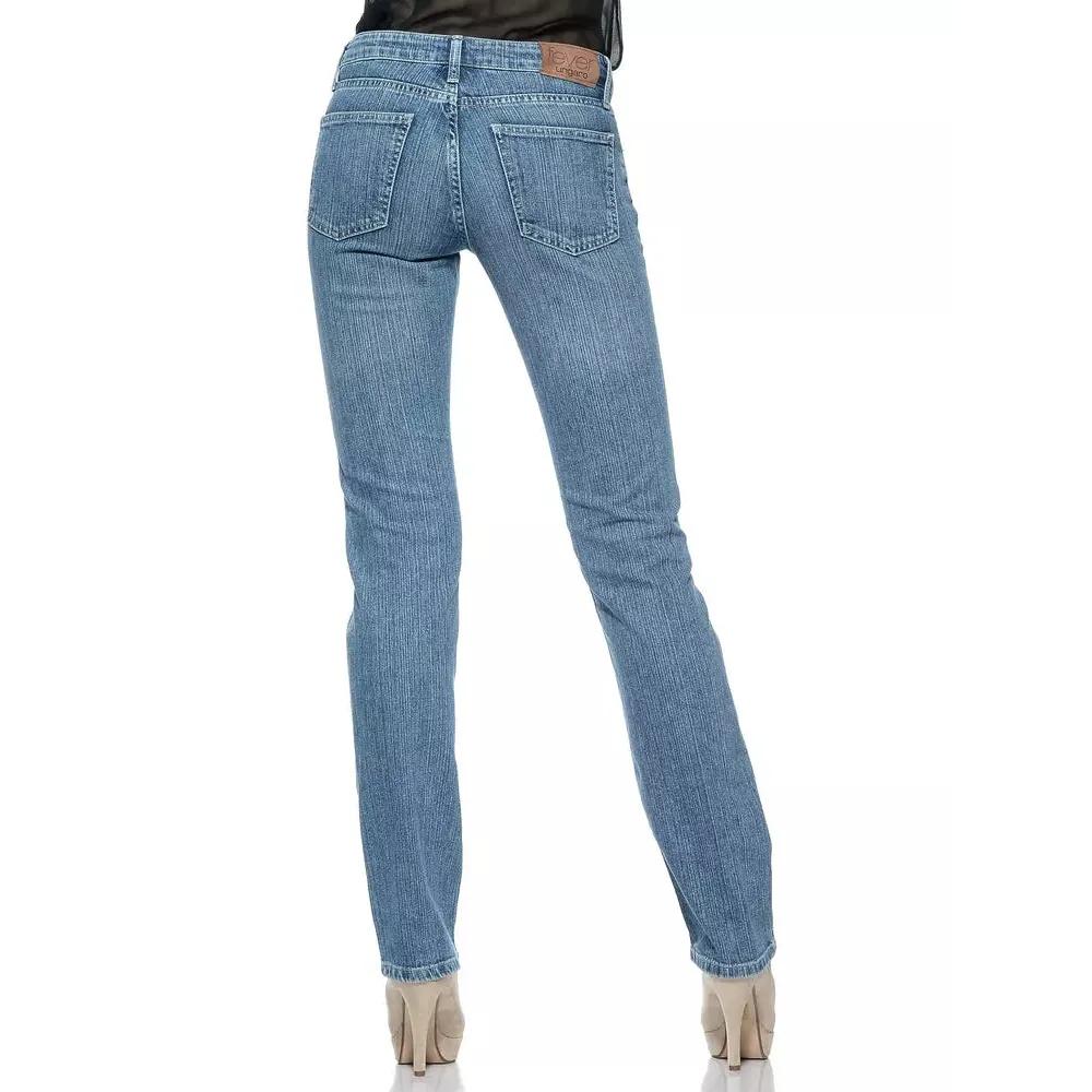 Ungaro Fever Light Blue Cotton Women Jeans