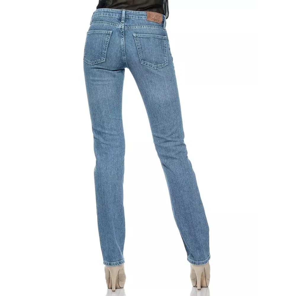 Ungaro Fever Light Blue Cotton Women Jeans
