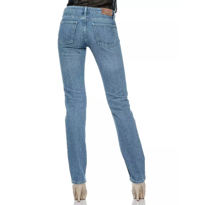 Ungaro Fever Light Blue Cotton Women Jeans
