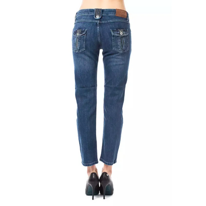 Ungaro Fever Light Blue Cotton Women Jeans