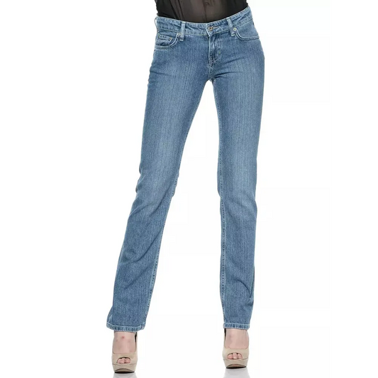 Ungaro Fever Light Blue Cotton Women Jeans