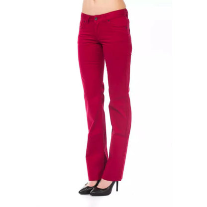 Ungaro Fever Red Cotton Women's Pants