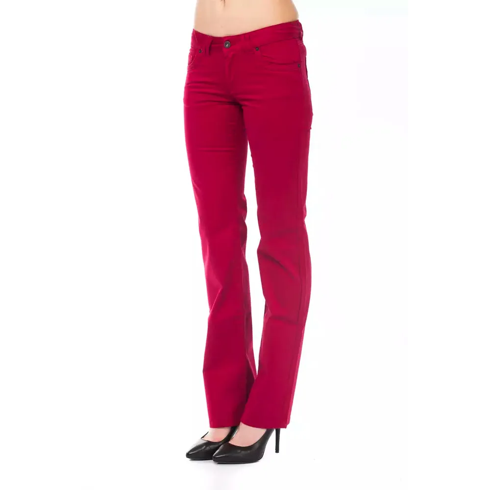 Ungaro Fever Red Cotton Women's Pants