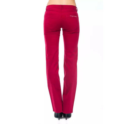 Ungaro Fever Red Cotton Women's Pants