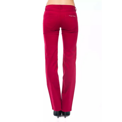 Ungaro Fever Red Cotton Women's Pants