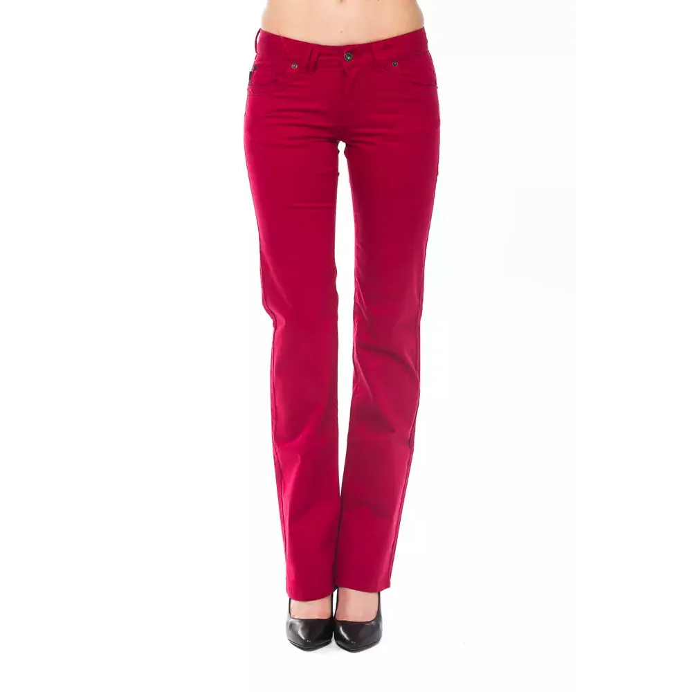 Ungaro Fever Red Cotton Women's Pants