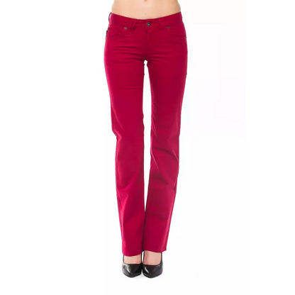 Ungaro Fever Red Cotton Women's Pants
