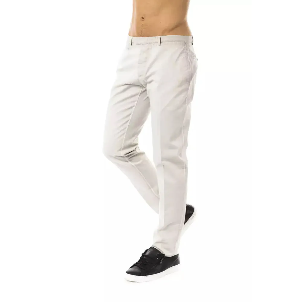 Uominitaliani Gray Cotton Men Pant