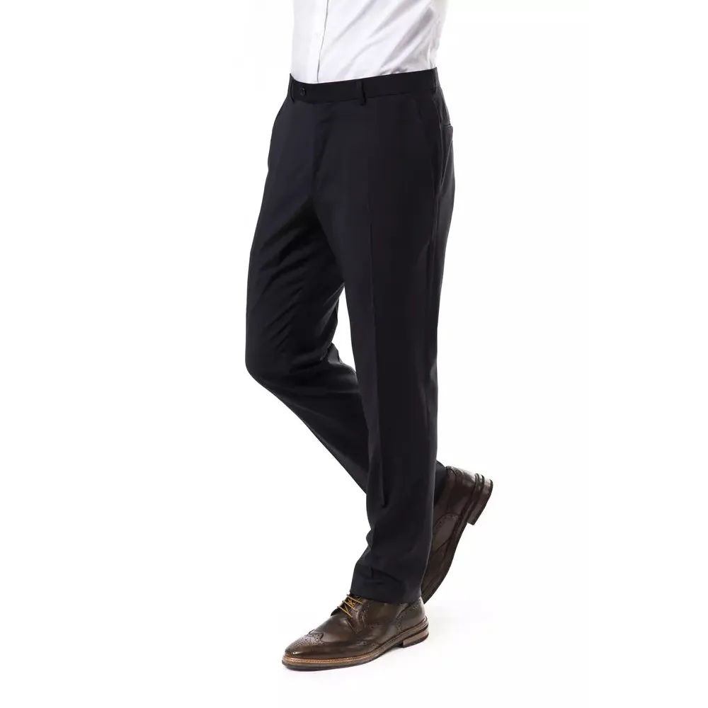 Uominitaliani Gray Wool Men Pants