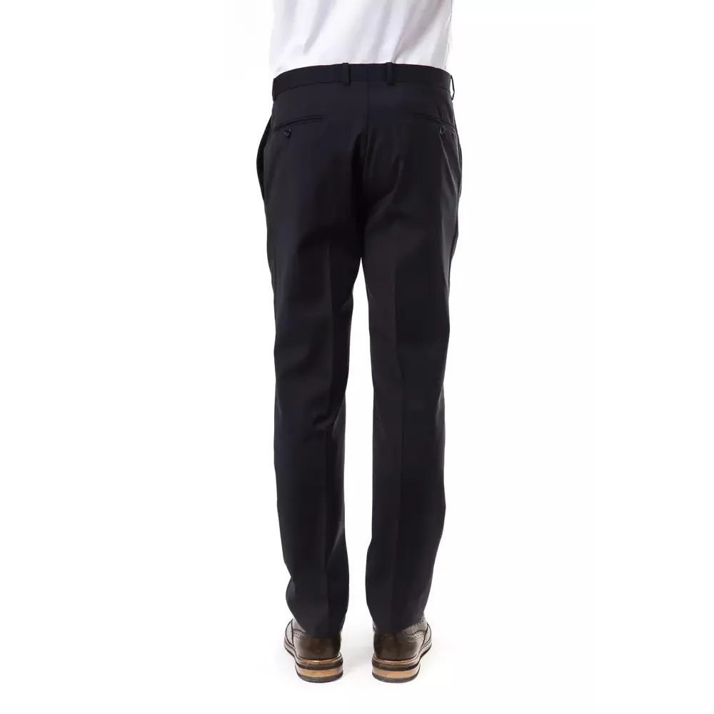 Uominitaliani Gray Wool Men Pants