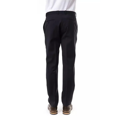 Uominitaliani Gray Wool Men Pants