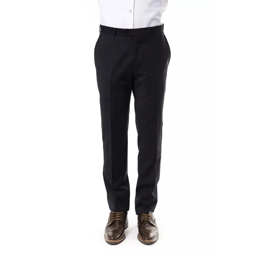 Uominitaliani Gray Wool Men Pants