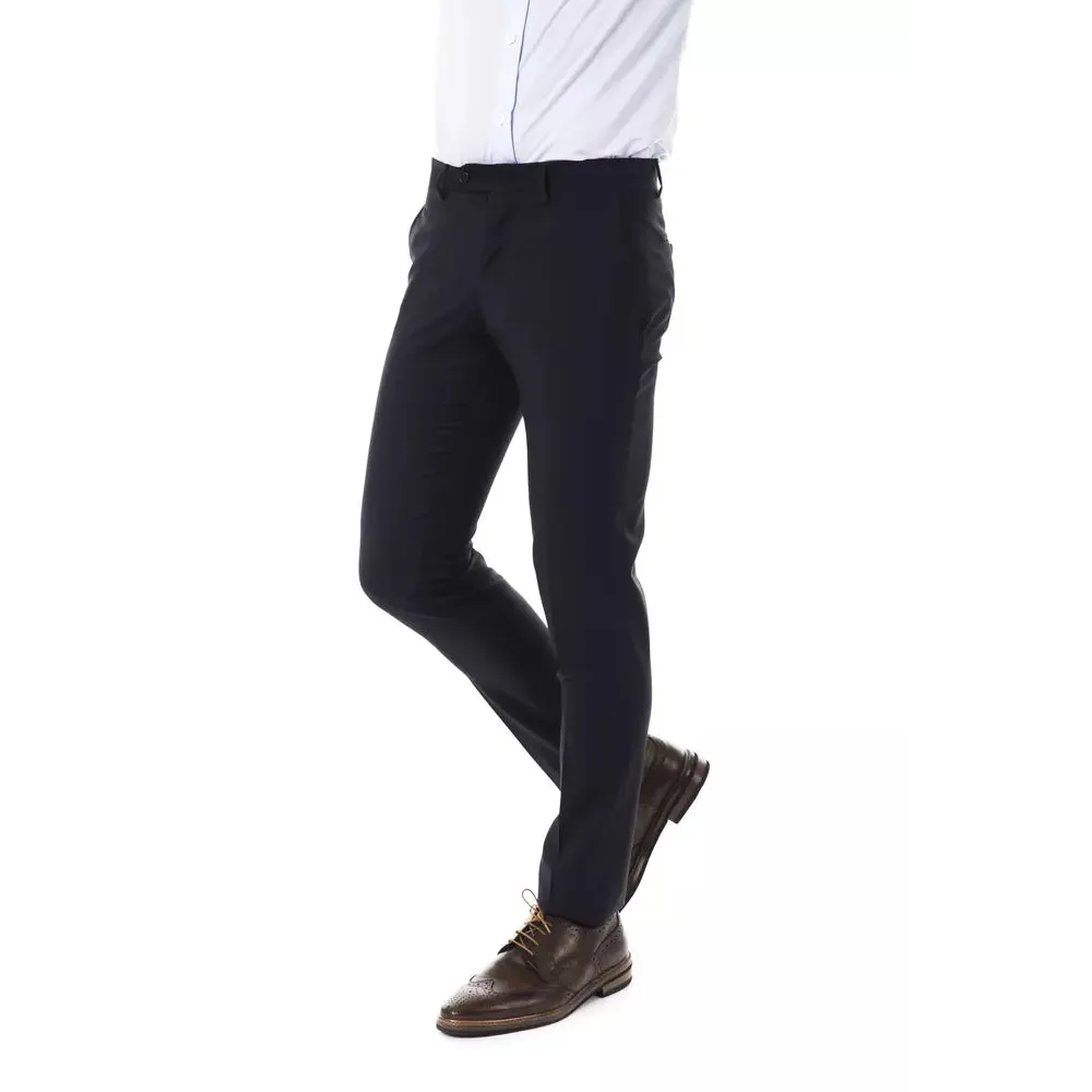 Uominitaliani Gray Wool Men's Suit Pant
