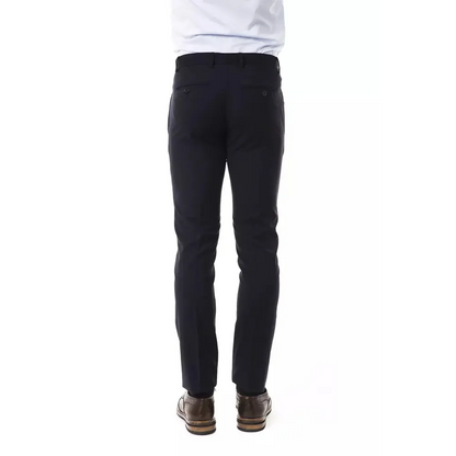 Uominitaliani Gray Wool Men's Suit Pant