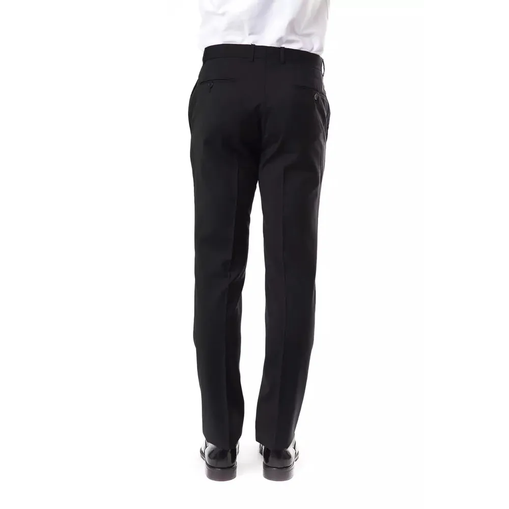 Uominitaliani Gray Wool Men's Suit Pants
