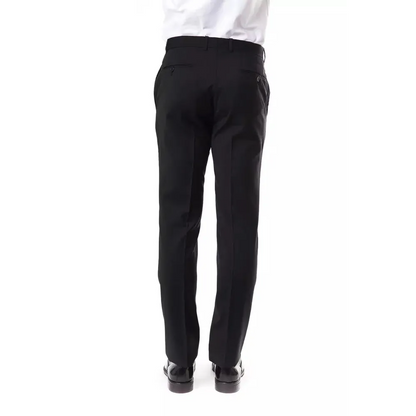 Uominitaliani Gray Wool Men's Suit Pants