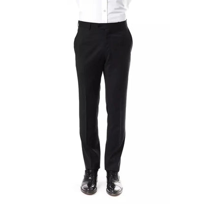 Uominitaliani Gray Wool Men's Suit Pants