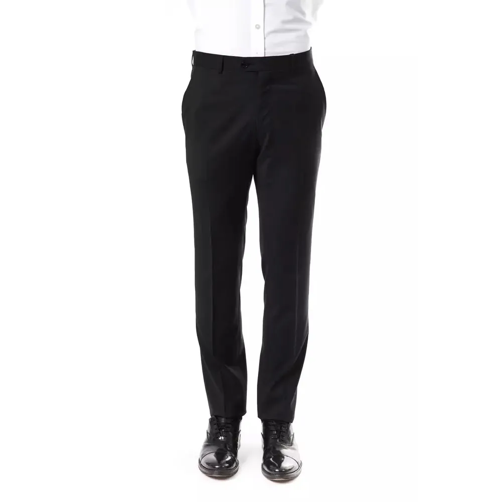 Uominitaliani Gray Wool Men's Suit Pants