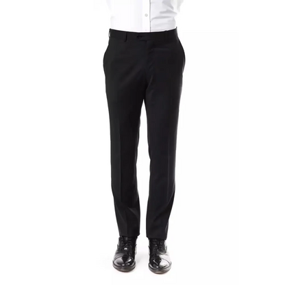 Uominitaliani Gray Wool Men's Suit Pants