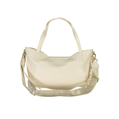 Valentino Beige Polyurethane Women's Bag with Adjustable and Removable Strap