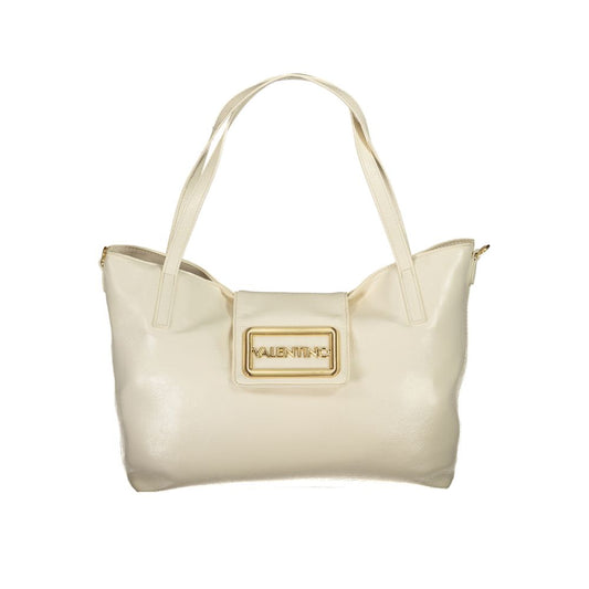 Valentino Beige Polyurethane Women's Bag with Adjustable and Removable Strap