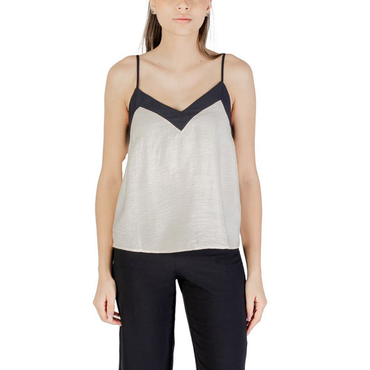 Vero Moda Beige Nylon Top