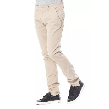 Verri Beige Cotton Men Chino Pant
