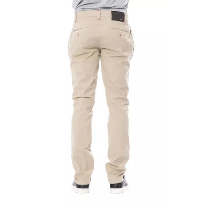 Verri Beige Cotton Men Chino Pant