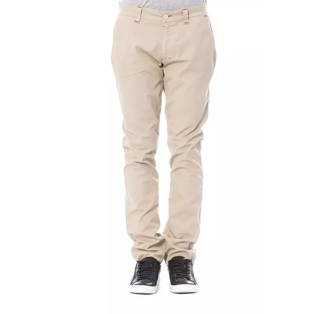Verri Beige Cotton Men Chino Pant