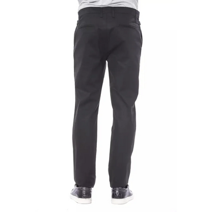 Verri Black Cotton Men's Pant